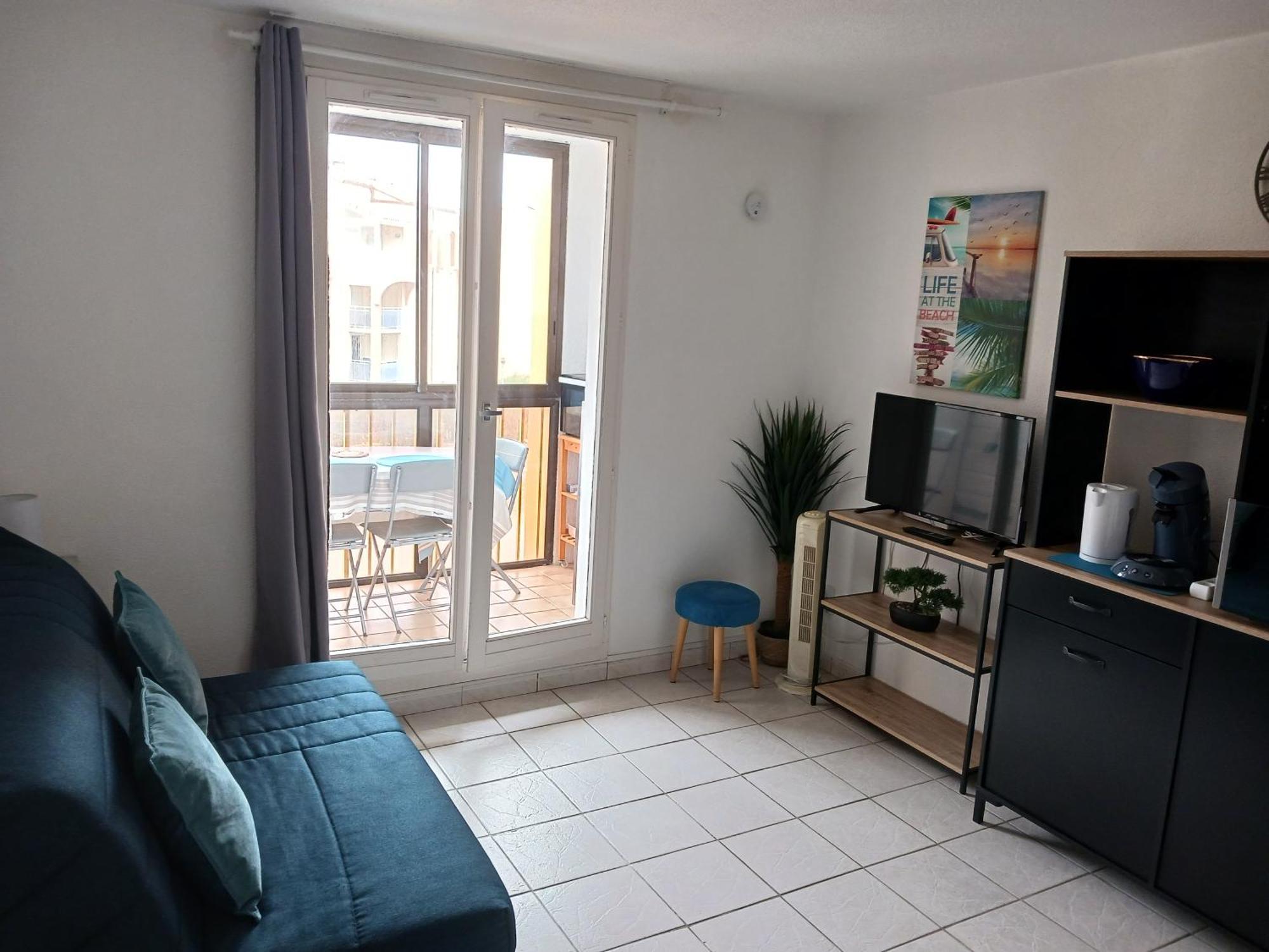 Appartement Vue Mer, Acces Direct Plage, Parking Privatif Ле Баркарес Экстерьер фото
