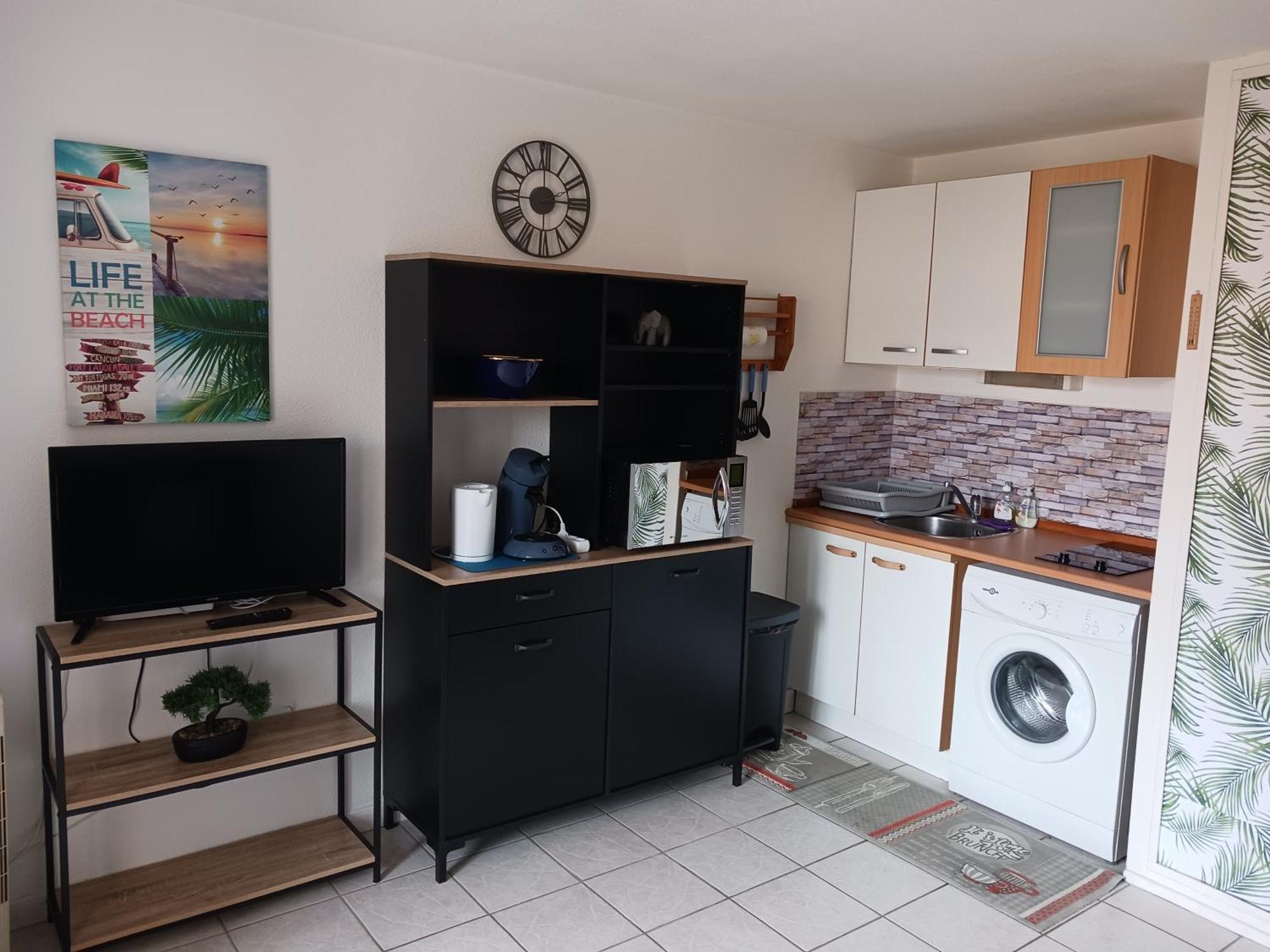Appartement Vue Mer, Acces Direct Plage, Parking Privatif Ле Баркарес Экстерьер фото